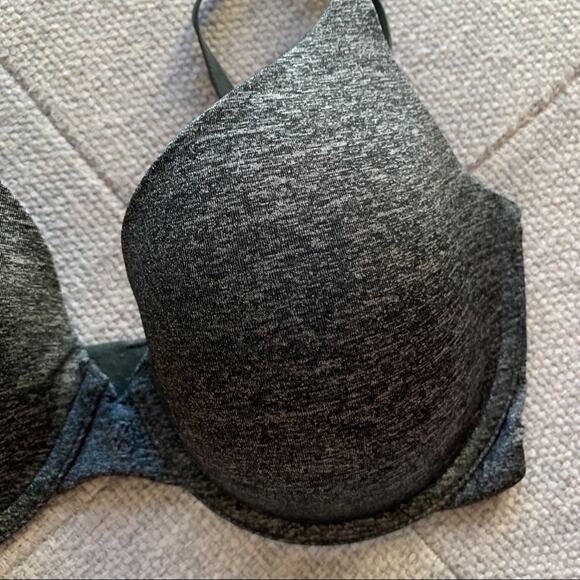 Victoria's Secret VS Uplift Semi Demi Bra Heather Gray 32DD - Picture 2 of 7